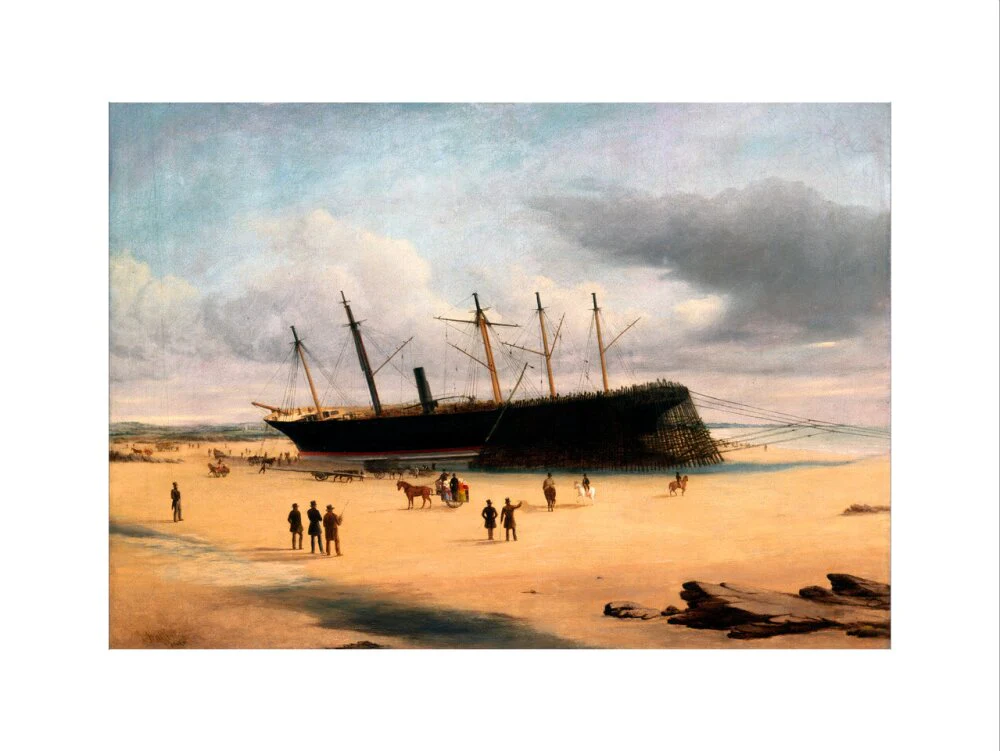 SS 'Great Britain' ashore in Dundrum Bay, Ireland, 1846. - Image 55