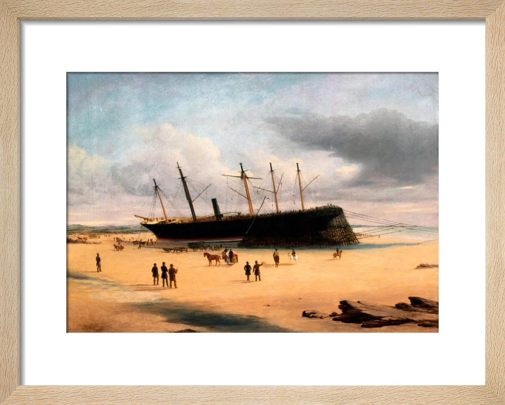 SS 'Great Britain' ashore in Dundrum Bay, Ireland, 1846. - Image 6
