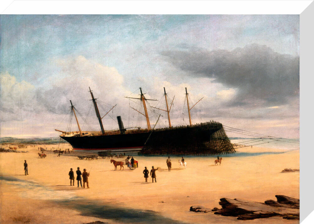 SS 'Great Britain' ashore in Dundrum Bay, Ireland, 1846. - Image 65