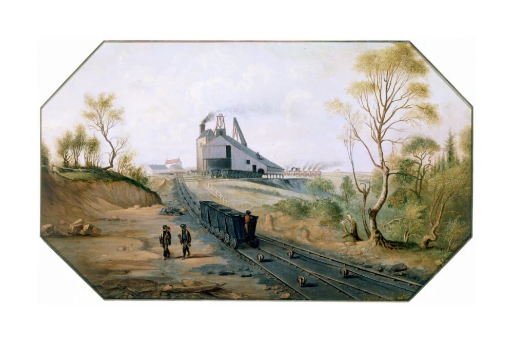 Colliery and wagonway, Northumberland and Durham coalfield, c 1845. - Image 29
