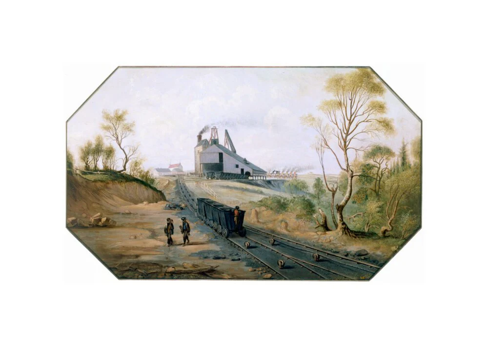 Colliery and wagonway, Northumberland and Durham coalfield, c 1845. - Image 60