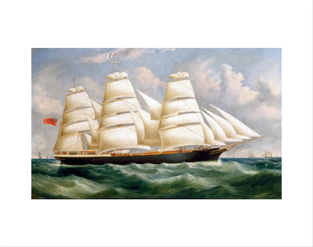 'Torrens', iron full-rigged ship, 1875. - Image 2