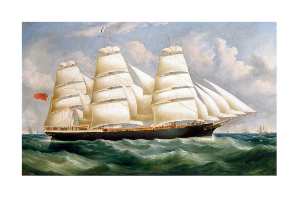 'Torrens', iron full-rigged ship, 1875. - Image 29