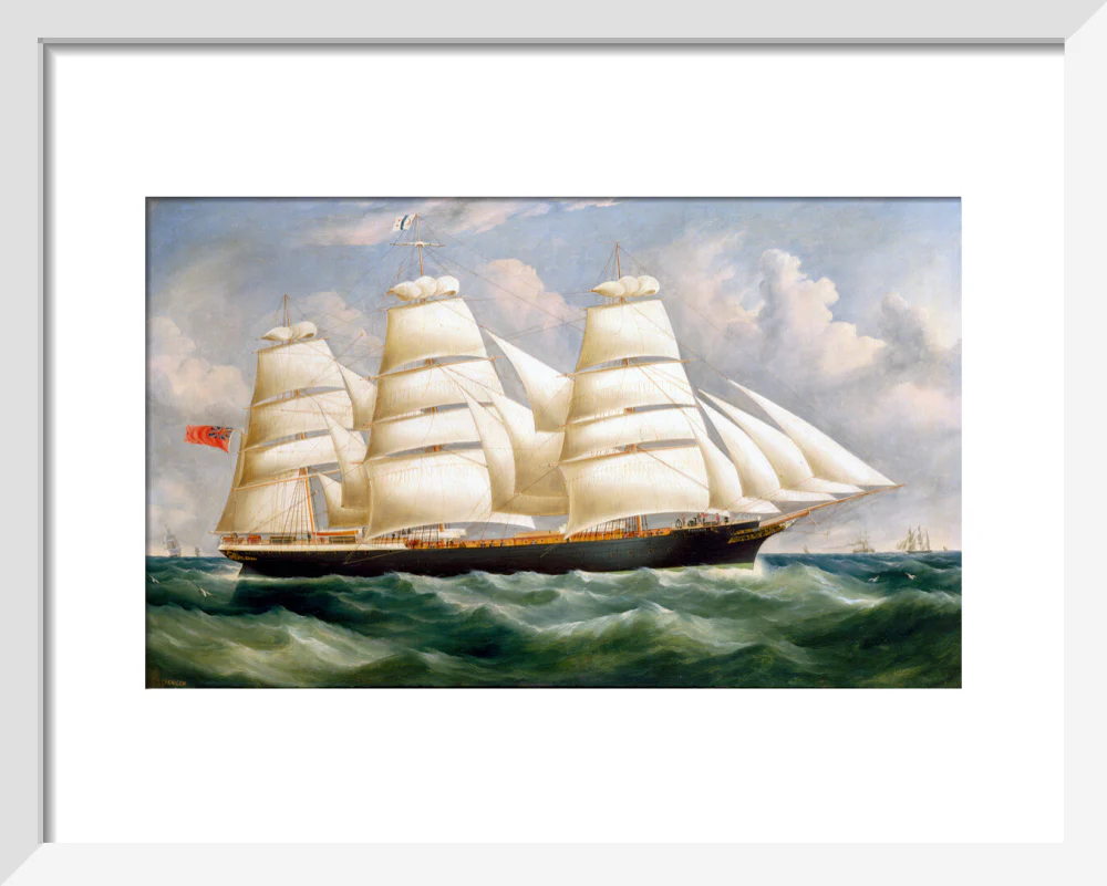 'Torrens', iron full-rigged ship, 1875. - Image 4