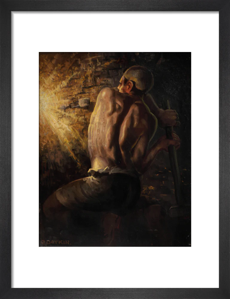 Miner wedging down coal, 1937-1938. - Image 41