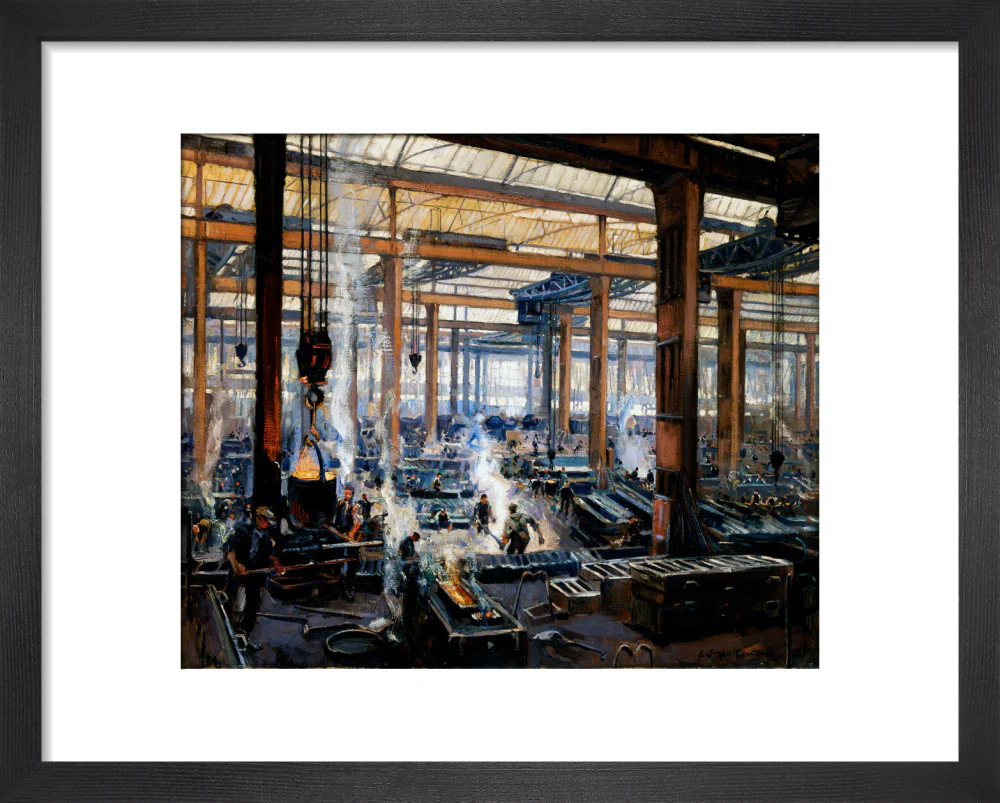 'Industrial Workshop (a steel works)', 1910. - Image 36