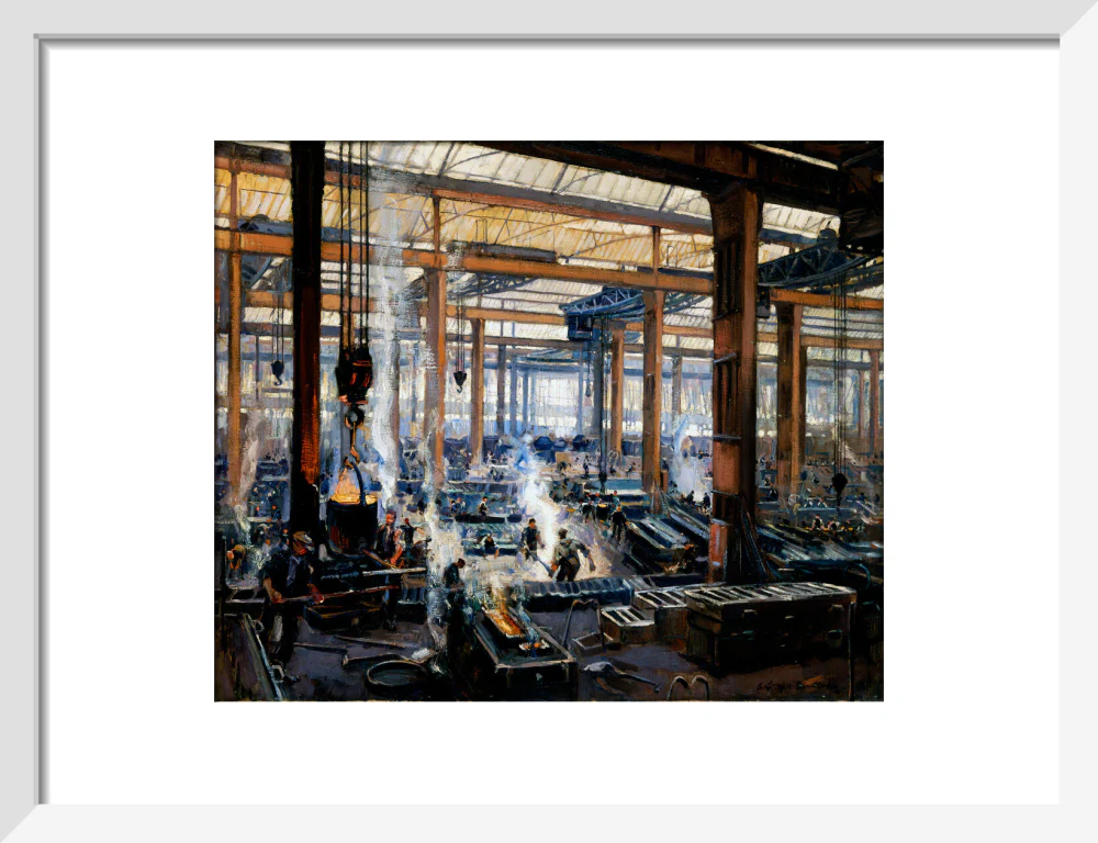 'Industrial Workshop (a steel works)', 1910. - Image 42