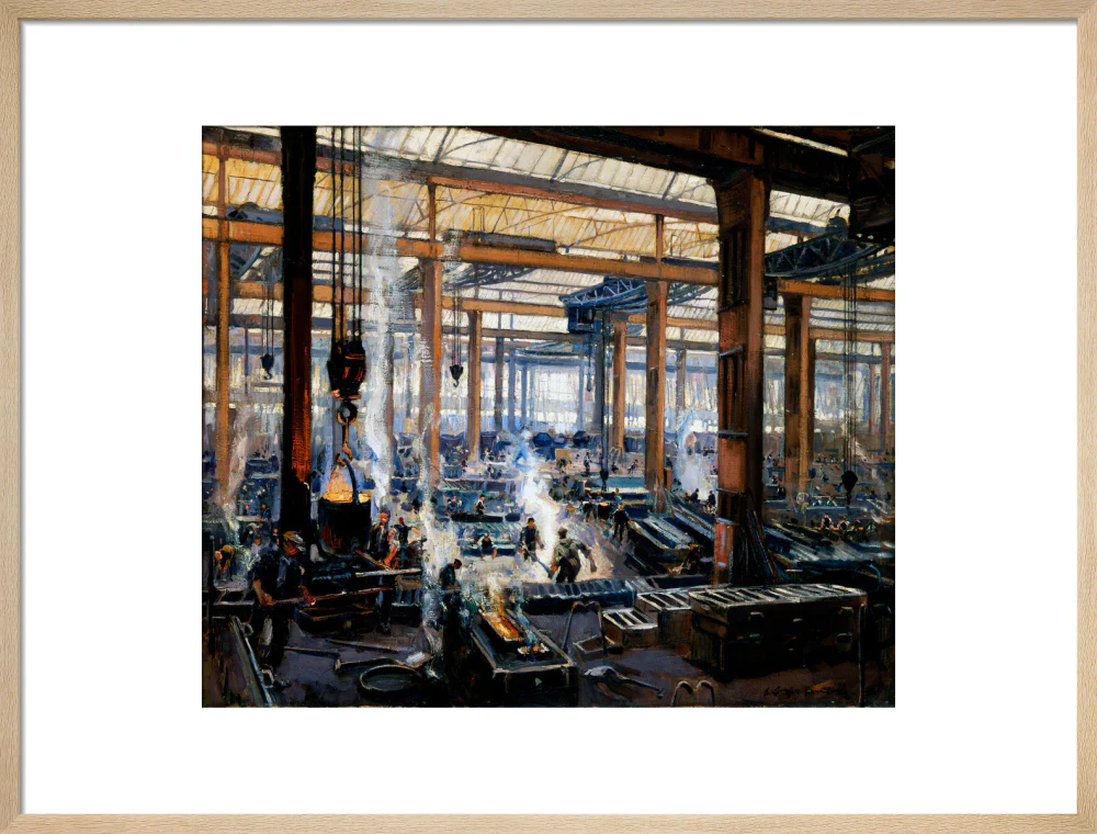 'Industrial Workshop (a steel works)', 1910. - Image 54