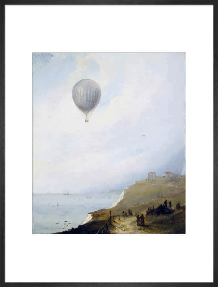 'Balloon Over Cliffs', Dover, Kent, 1840. - Image 23