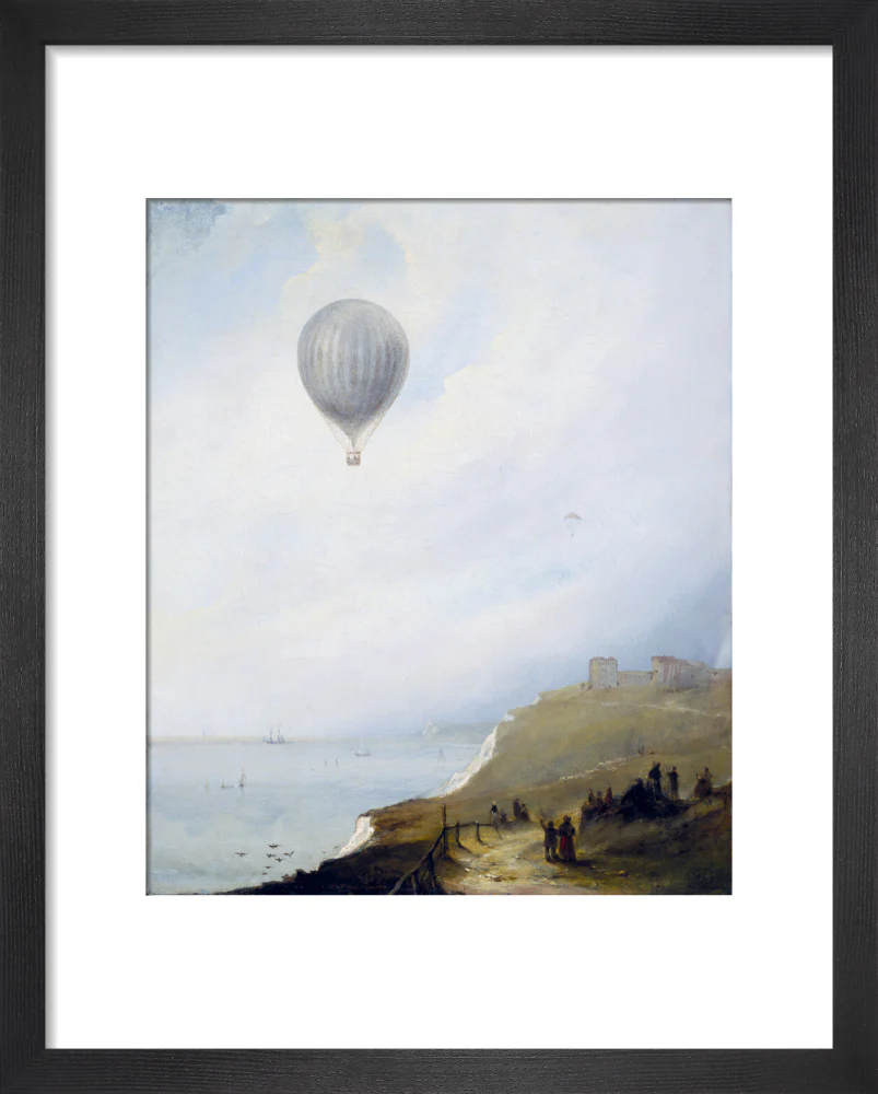 'Balloon Over Cliffs', Dover, Kent, 1840. - Image 36