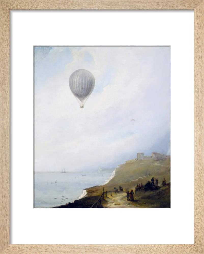 'Balloon Over Cliffs', Dover, Kent, 1840. - Image 39