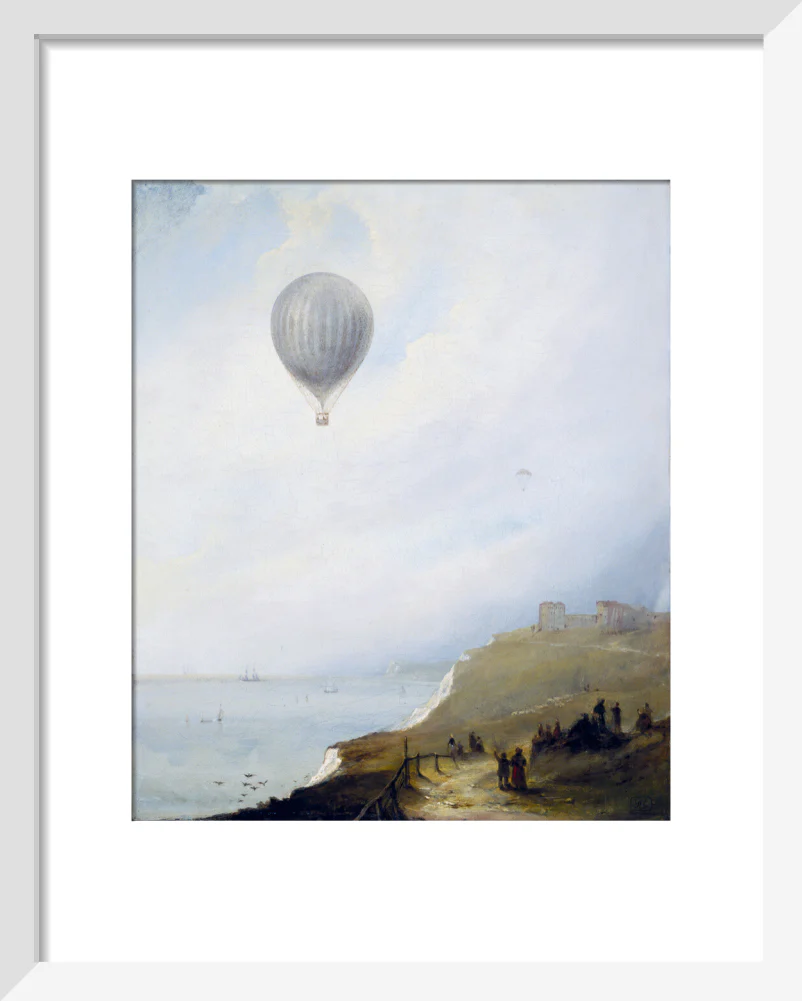 'Balloon Over Cliffs', Dover, Kent, 1840. - Image 4