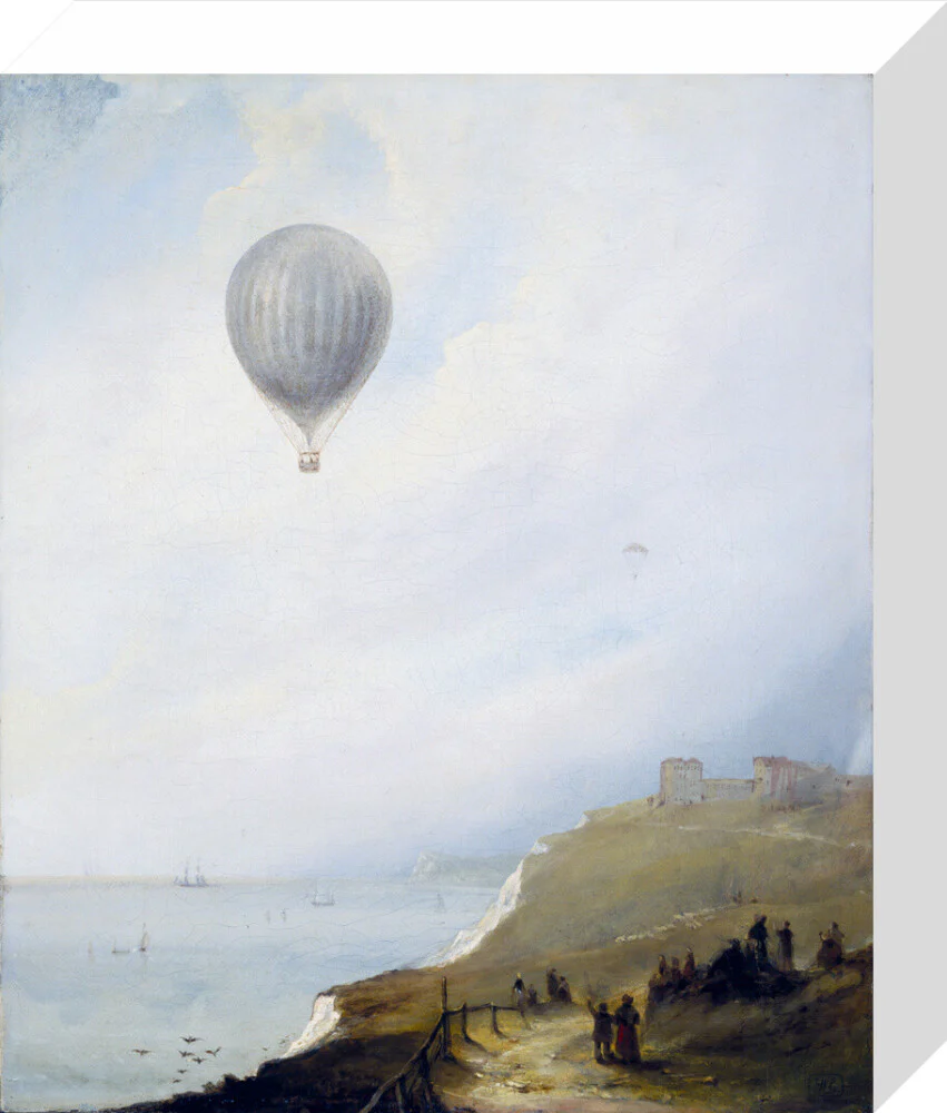 'Balloon Over Cliffs', Dover, Kent, 1840. - Image 64