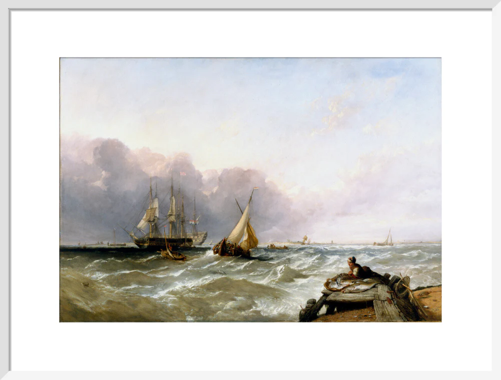 'Shipping off the Dutch Coast', c 1830. - Image 19