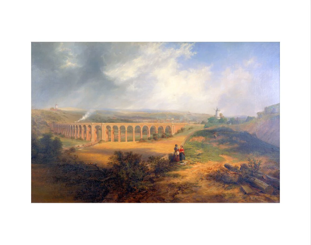 'The London Road Viaduct', Brighton, 1848. - Image 35
