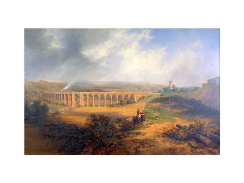 'The London Road Viaduct', Brighton, 1848. - Image 7
