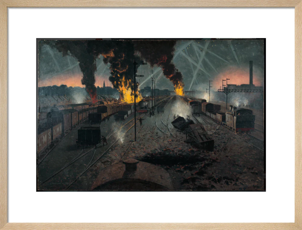 Blitz on a London, Midland and Scottish Railway Marshalling Yard near Willesden, September 1940. - Image 16