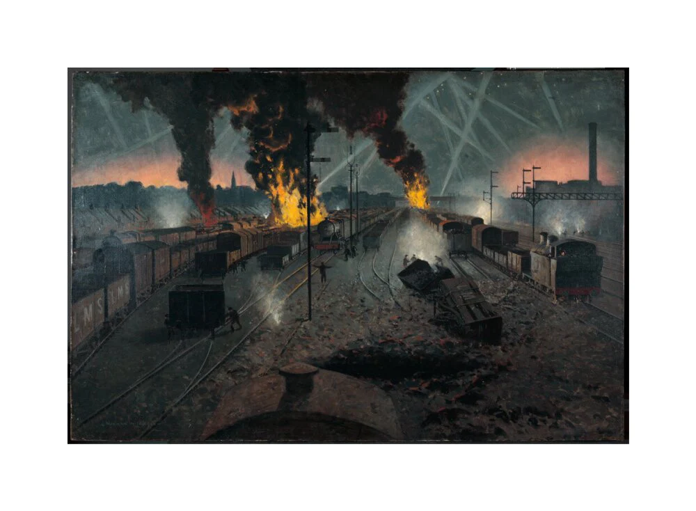 Blitz on a London, Midland and Scottish Railway Marshalling Yard near Willesden, September 1940. - Image 28