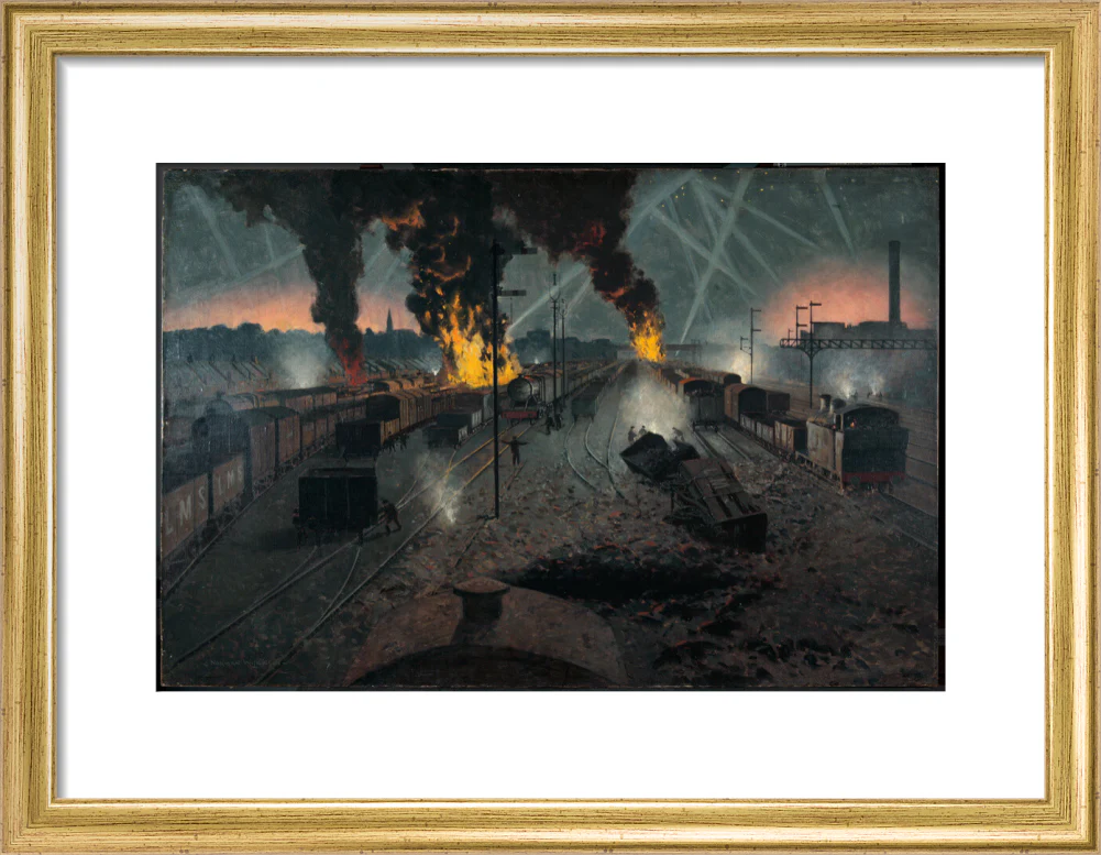 Blitz on a London, Midland and Scottish Railway Marshalling Yard near Willesden, September 1940. - Image 43