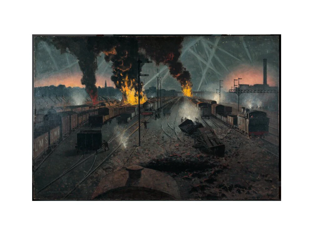 Blitz on a London, Midland and Scottish Railway Marshalling Yard near Willesden, September 1940. - Image 50