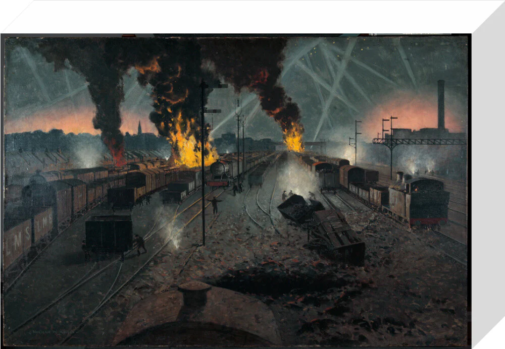 Blitz on a London, Midland and Scottish Railway Marshalling Yard near Willesden, September 1940. - Image 64