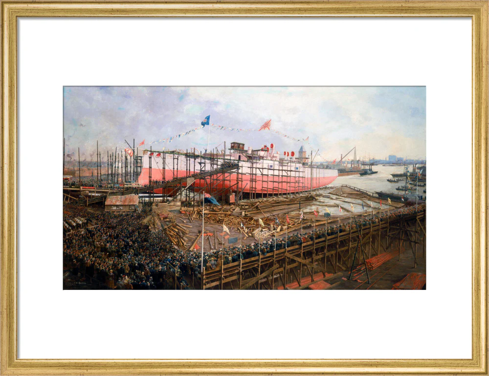 Launch of the 'Fuji' at Blackwall, London, 31 March 1896. - Image 15