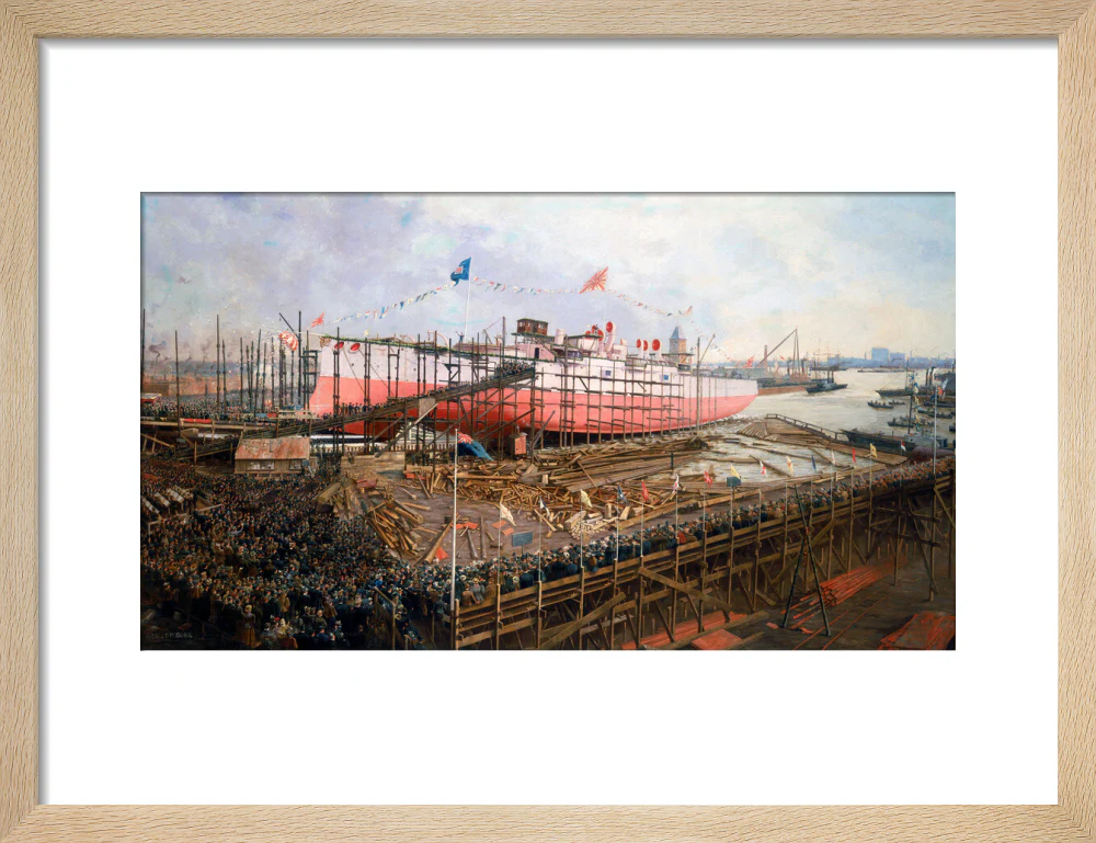 Launch of the 'Fuji' at Blackwall, London, 31 March 1896. - Image 44