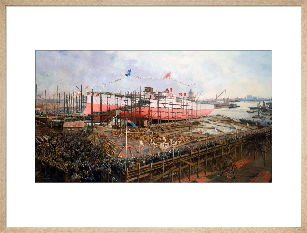 Launch of the 'Fuji' at Blackwall, London, 31 March 1896. - Image 54