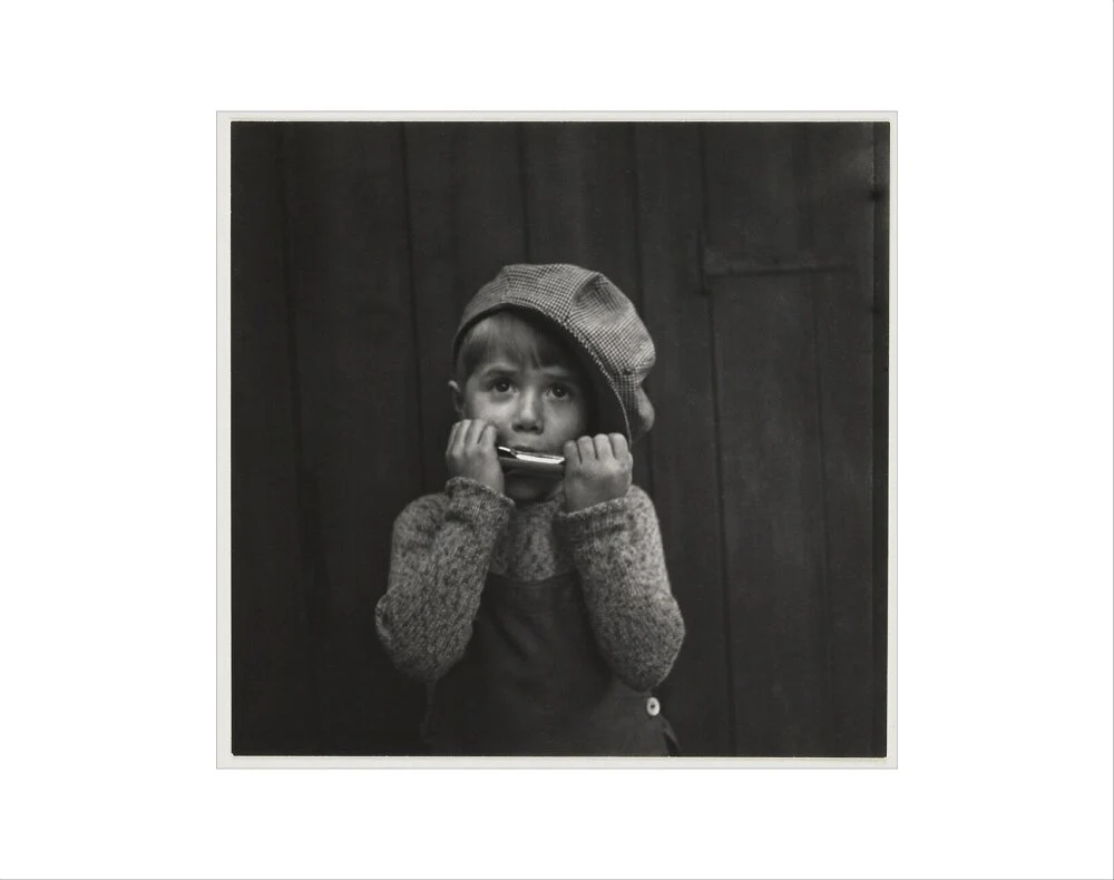 Boy playing the harmonica, about 1925 - Image 2