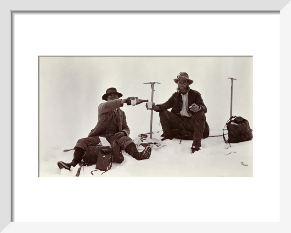 Two mountaineers, c 1910. - Image 4