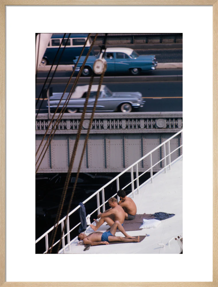 Sunbathers on a bridge, USA - Image 54