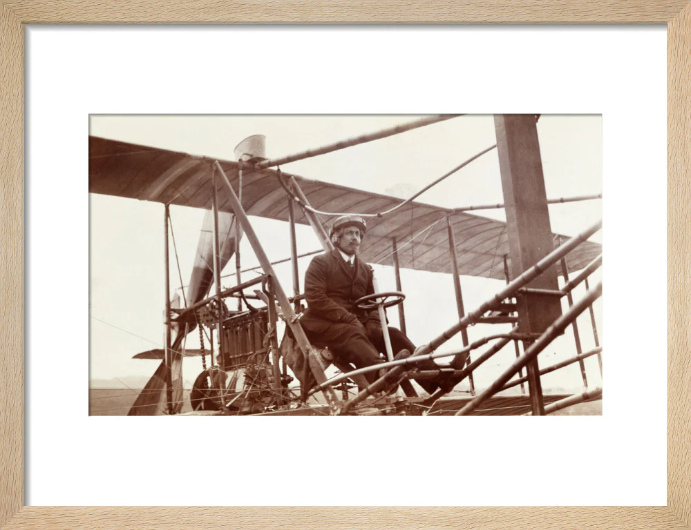 Samuel Cody in a biplane, c 1910. - Image 11