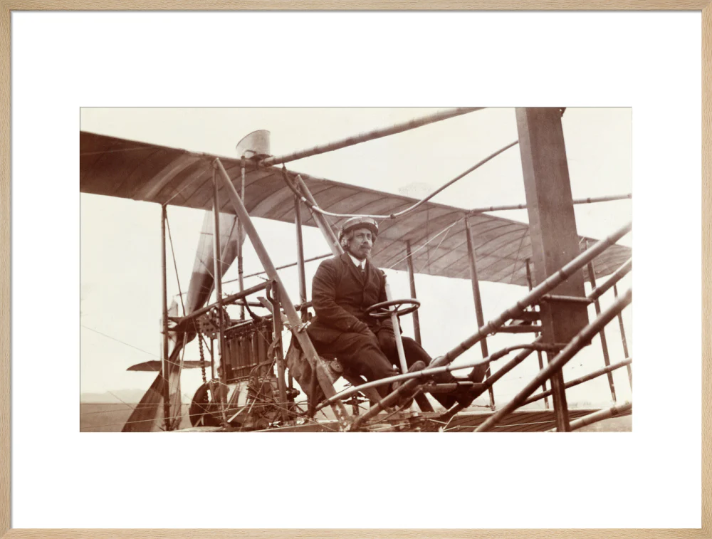 Samuel Cody in a biplane, c 1910. - Image 26