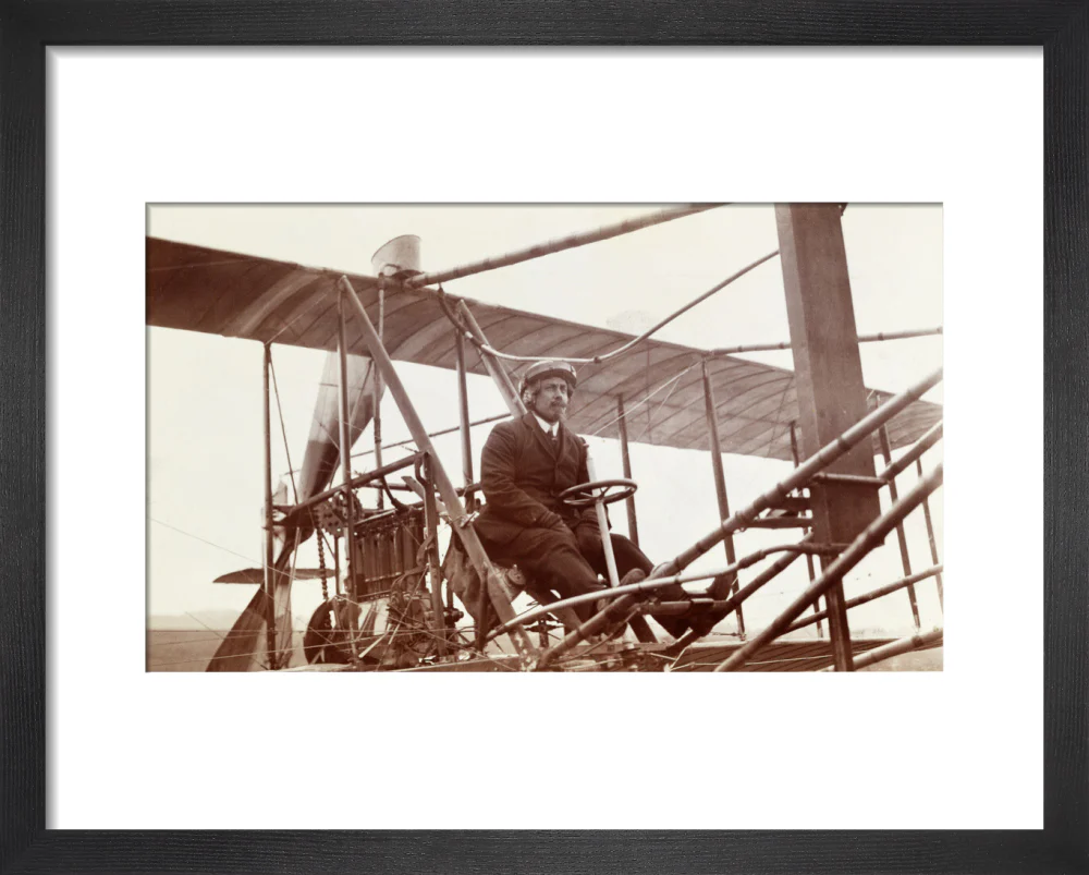 Samuel Cody in a biplane, c 1910. - Image 36