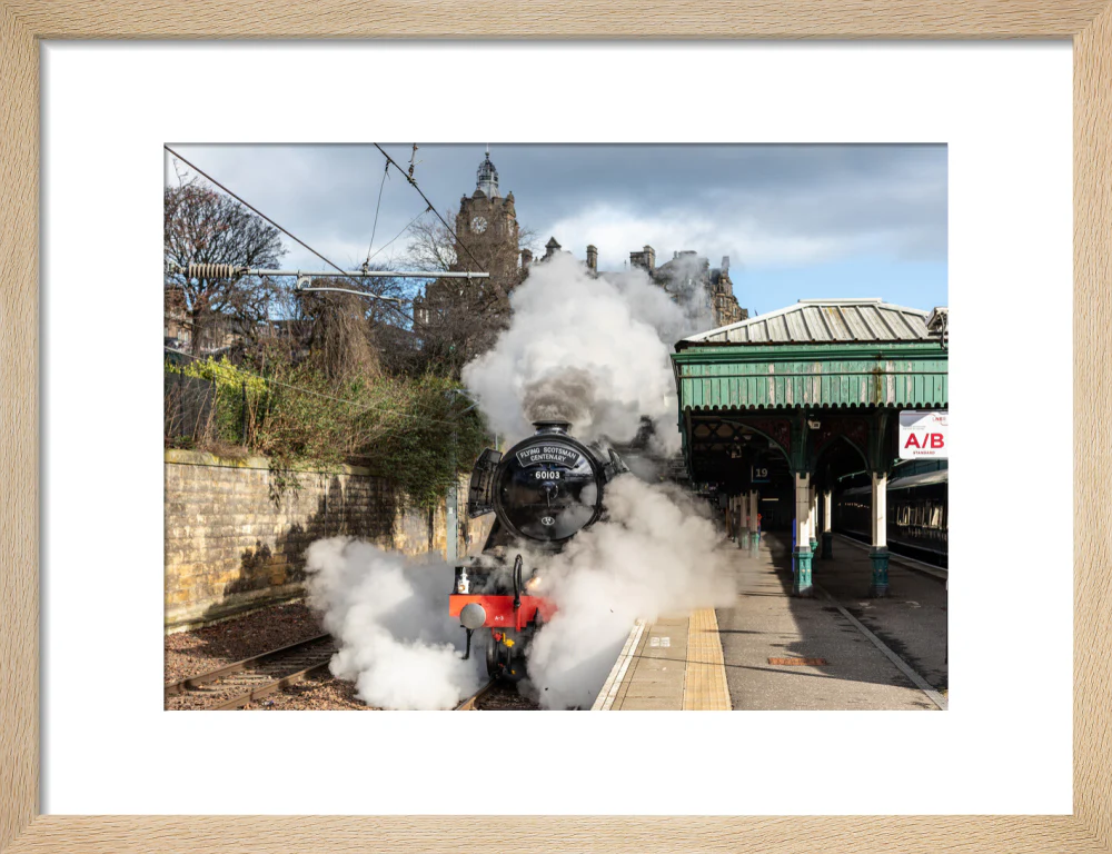 Flying Scotsman leaving Waverley Station, Edinburgh. - Image 44