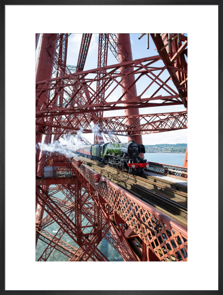 Flying Scotsman crossing the Forth Bridge, Scotland. - Image 23