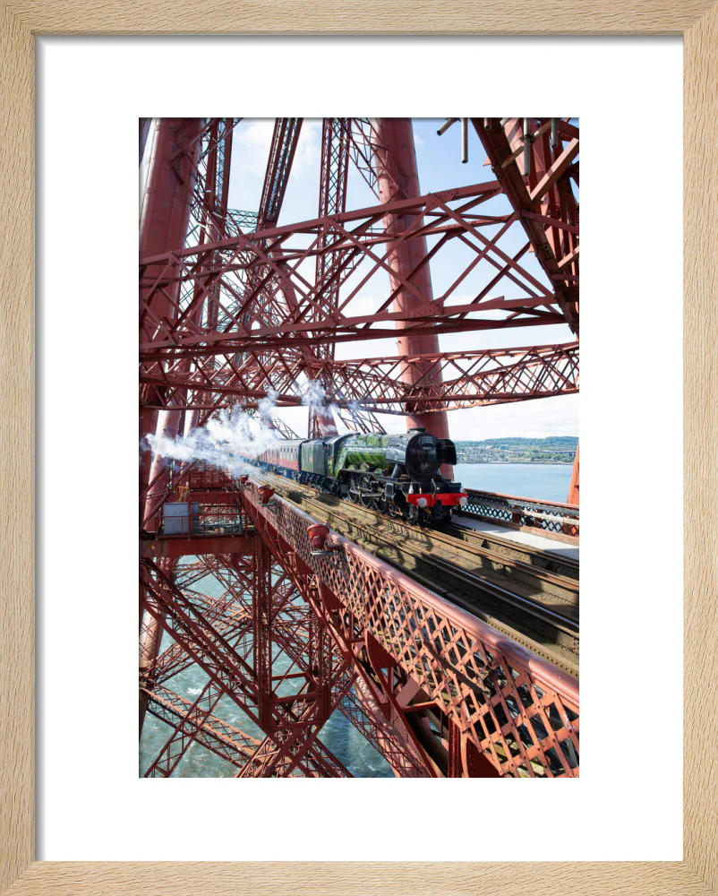 Flying Scotsman crossing the Forth Bridge, Scotland. - Image 39