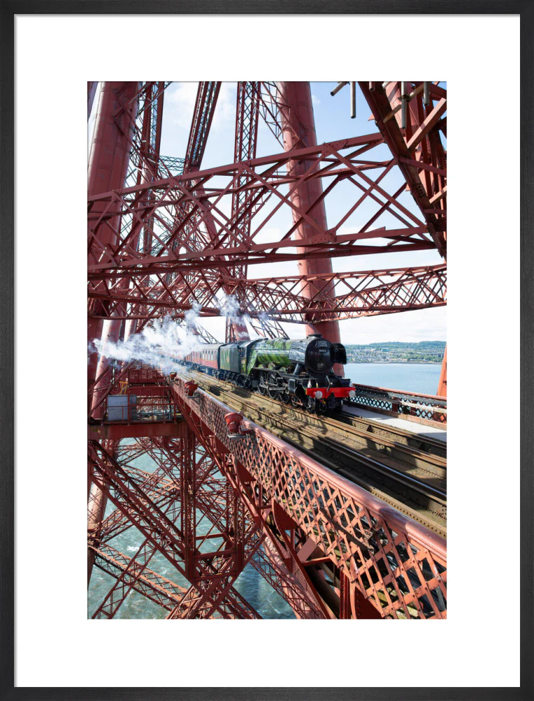 Flying Scotsman crossing the Forth Bridge, Scotland. - Image 51
