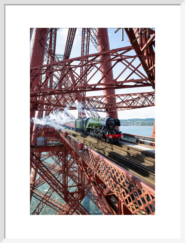 Flying Scotsman crossing the Forth Bridge, Scotland. - Image 52