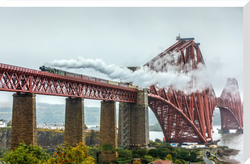 Flying Scotsman crossing the Forth Bridge on 8th October 2023. - Image 67