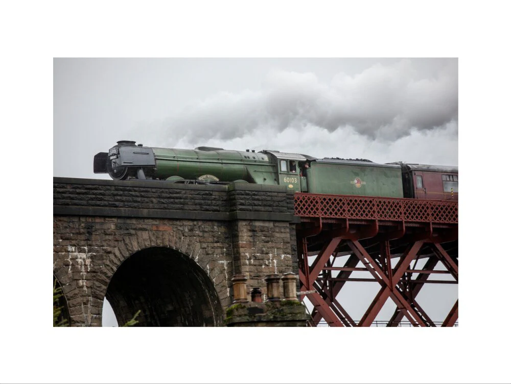 Flying Scotsman crossing the Forth Bridge on 8th October 2023. - Image 22