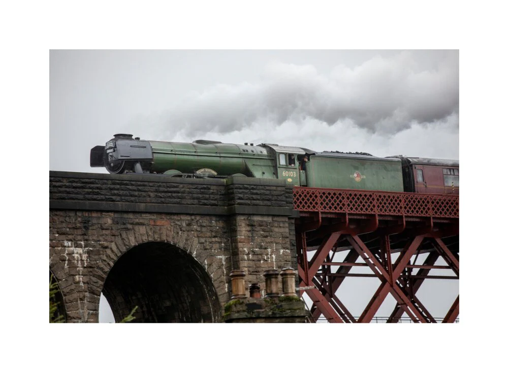 Flying Scotsman crossing the Forth Bridge on 8th October 2023. - Image 28