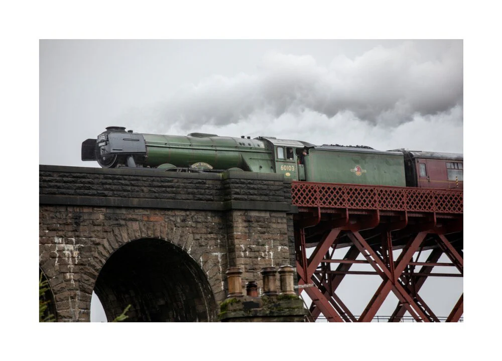 Flying Scotsman crossing the Forth Bridge on 8th October 2023. - Image 29