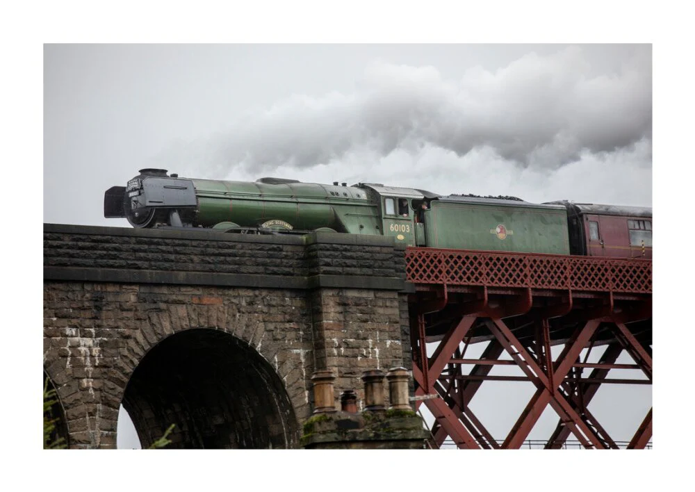 Flying Scotsman crossing the Forth Bridge on 8th October 2023. - Image 30