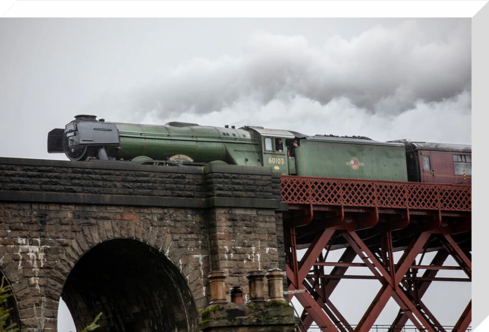 Flying Scotsman crossing the Forth Bridge on 8th October 2023. - Image 33