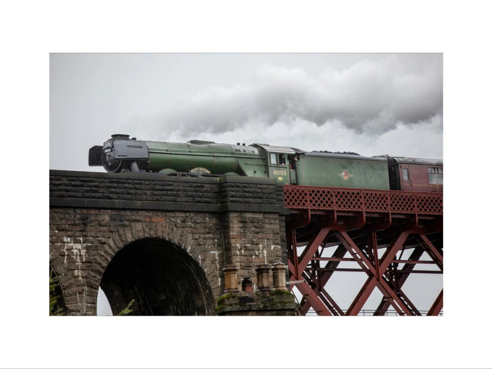Flying Scotsman crossing the Forth Bridge on 8th October 2023. - Image 40