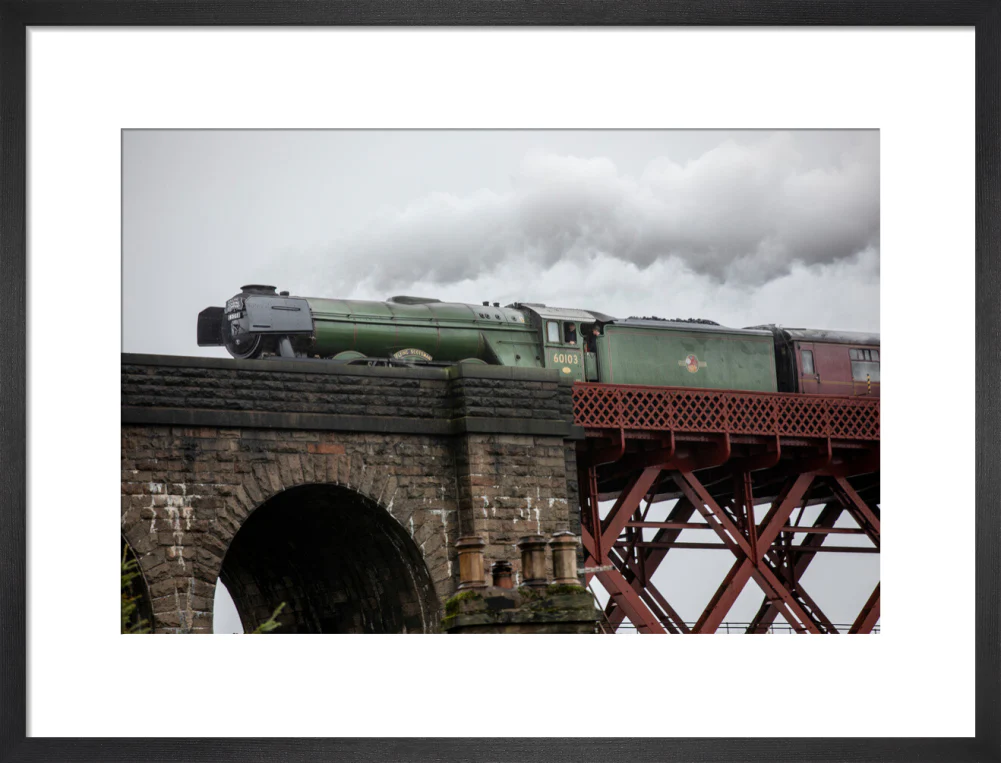 Flying Scotsman crossing the Forth Bridge on 8th October 2023. - Image 46