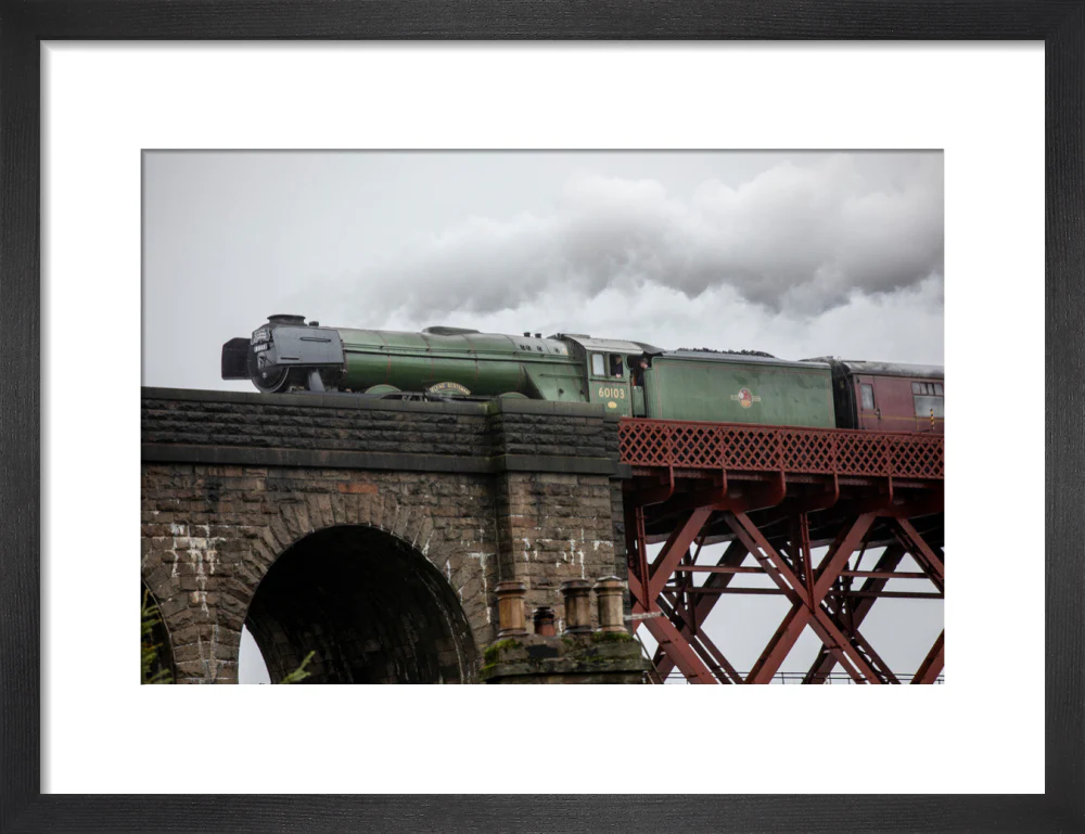 Flying Scotsman crossing the Forth Bridge on 8th October 2023. - Image 8