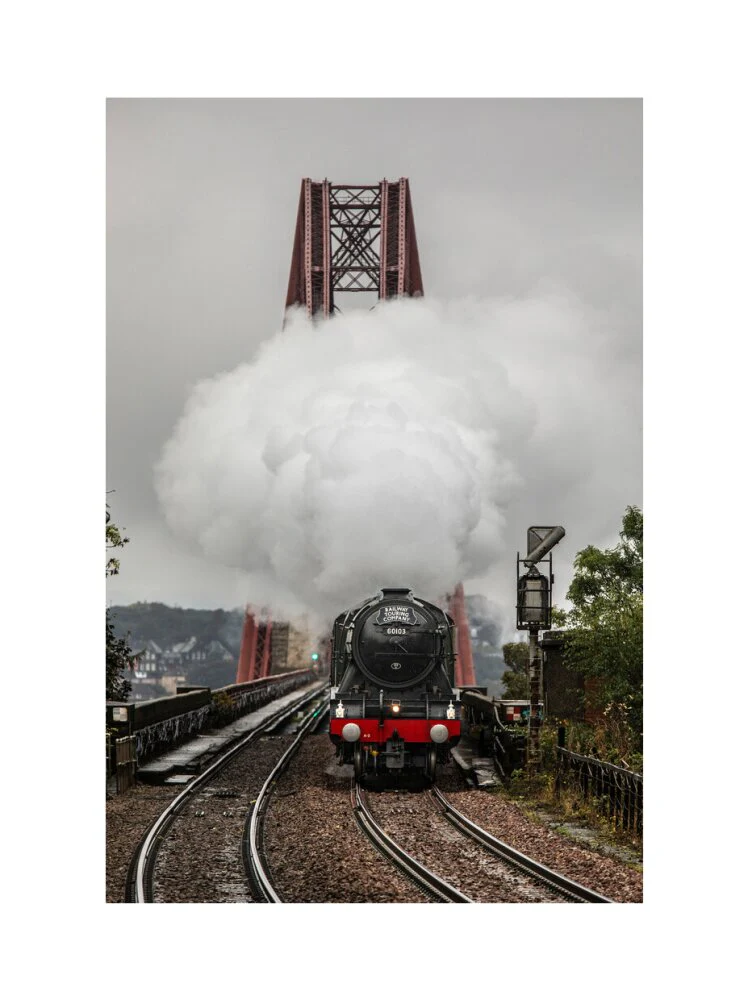 Flying Scotsman crossing the Forth Bridge on 8th October 2023. - Image 22