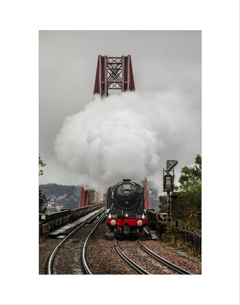 Flying Scotsman crossing the Forth Bridge on 8th October 2023. - Image 35